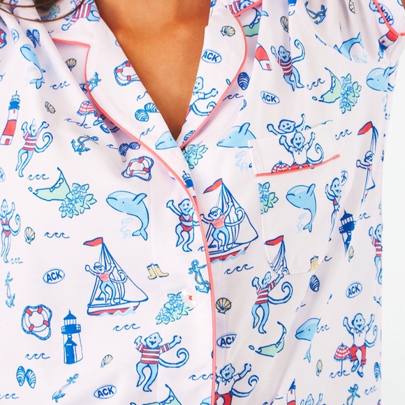 Nantucket Monkey Polo Pajamas - Picture 3 of 6